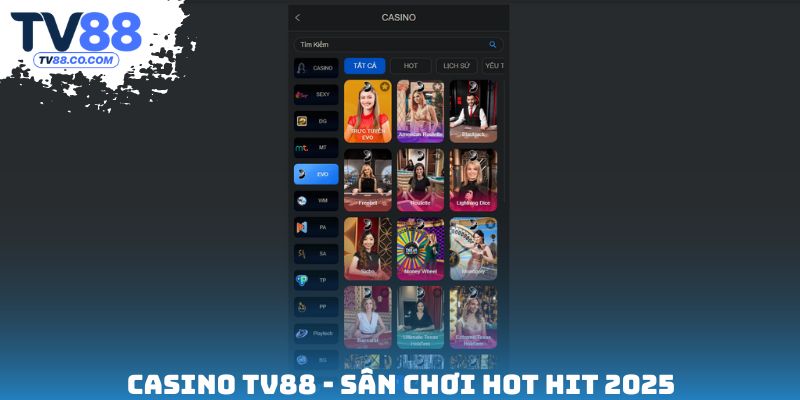 Casino TV88 - Sân chơi hot hit 2025