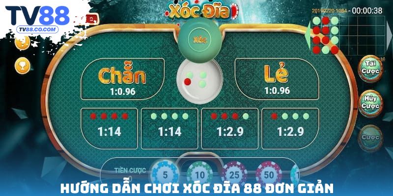 Hướng dẫn chơi xóc đĩa 88 đơn giản
